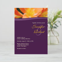 Orange and Purple Wedding Collection