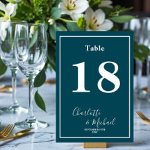 Elegant Wedding Collection | Deep Teal