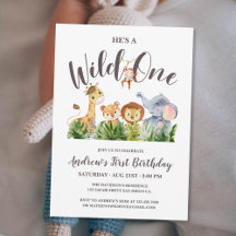 Wild One Birthday Party Supplies and Gifts
