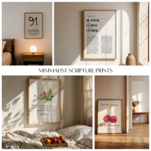 Minimalist Scripture Prints