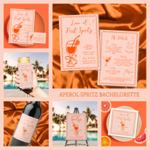 Aperol Spritz Hand Drawn Orange Bachelorette Party