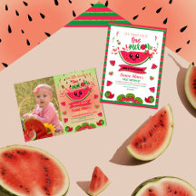 "One in a Melon " Watermelon Birthday 