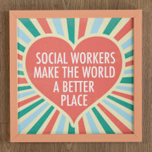 Social Work Heart Quote Gifts