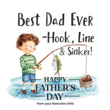 Father's Day Fishing Lovers watercolor 