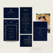 Celestial Navy Blue Wedding 