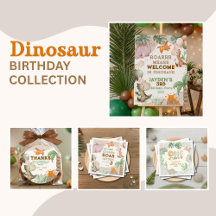 Cute Pastel Dinosaur Birthday Collection