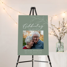 Sage Green Olive Leaf Celebration of Life