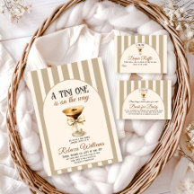 Coffee Theme Espresso Martini Bow Baby Shower