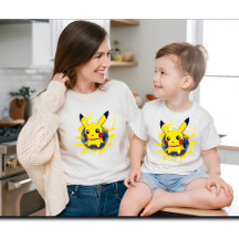 Grafik mit Pikachu-zentriertem Splatter