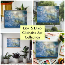 Lion And Lamb Christian Art