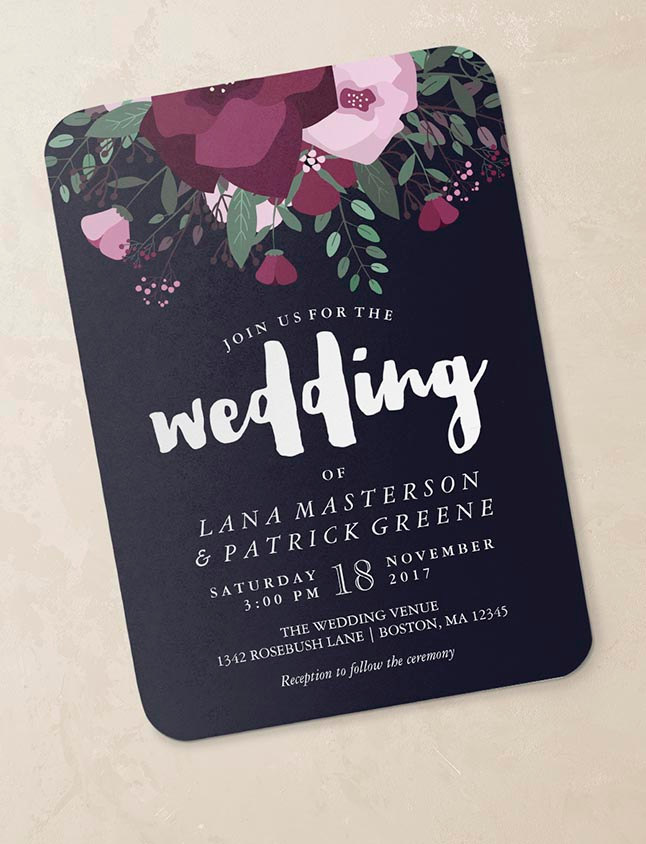 Convites de Casamento Floral