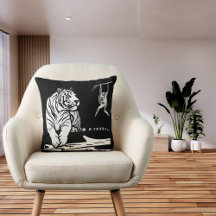 Wild Animal Big Cat Wildlife Wild Throw Pillows