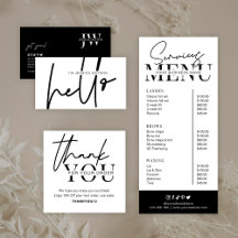 Minimalist Black & White Business Branding Designs