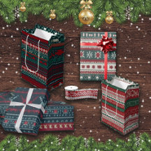 Ugly Christmas Sweater Design Gift Wrap And More