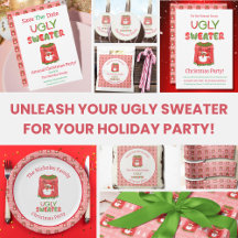 Ugly Sweater Funny Reindeer Christmas Party 