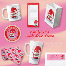 Red Gnome with Love Letter
