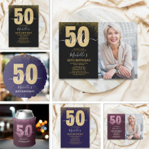Hello 50 - Elegant Birthday 50th Women's