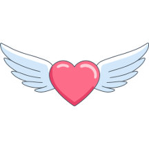 Cute Heart & Wings 