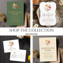 Wildflower Fall Rustic Thanksgiving Friendsgiving
