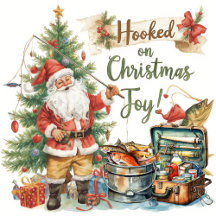 Fishing Christmas themed for Fishing Lovers 