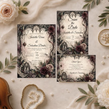 Elegant Gothic Christmas Wedding
