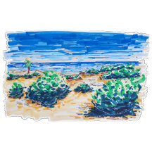 Cancun Beach colorful and fresh