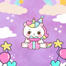Unicorn Dreams – Birthday Invitations