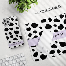 Black Cow, Purple - Home Decor Collection