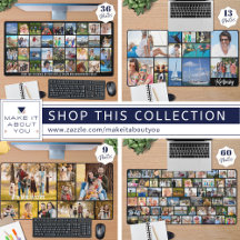 Personalized Photo and Collage Desk Mats