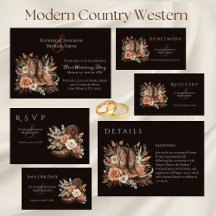 Modern Country Western-Flowers with Cowboy Boots