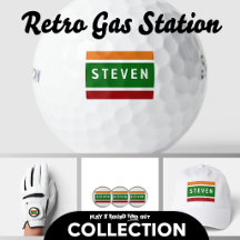 P.A.R.F.O. Retro Gas Station Golf Name Collection
