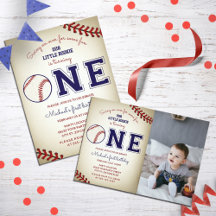 Vintage Baseball First Birthday Party