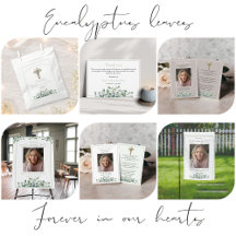 Eucalyptus leaves green funeral memorial suite