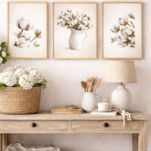 Cotton Botanical Decor