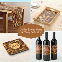 Golden Leaves Home & Party Collection