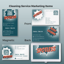 House Cleaning Business Card & Marketing Material