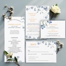 Elegant Floral Bellflower Wedding Suite