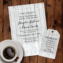 Rustic Grey Wood & Lace Collection