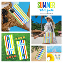 Summer Stripes - Modern Bright and Personalized 