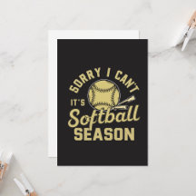 Sorry I Can’t It’s Softball Season Retro Design