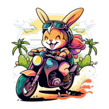 Motorcycle Bunny