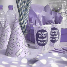 Purple Menstrual Pad Daughter First Period Party