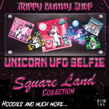 Unicorn UFO Selfie: Square Land