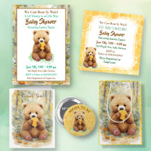 Can Bear-ly Wait Boy's Baby Shower