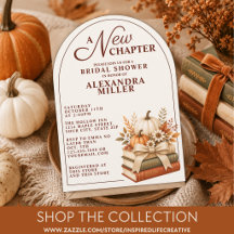 A New Chapter Fall Book Themed Bridal Shower 