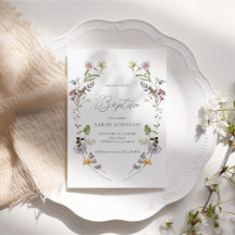 Elegant Baptism Invitations