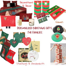Personalized Christmas Holiday Gifts for Families