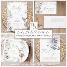 Baby It's Cold Outside Winter Woodland Baby Shower