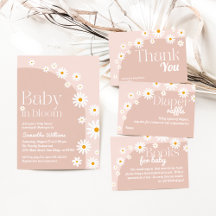Daisy Baby in bloom Boho Girl Baby Shower