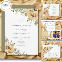 Soft Rustic Large Boho Sunflowers Wedding